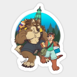 Gonig camping Sticker